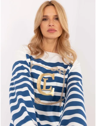 Blúzka CLM BZ 1261.34 bielo-modrá