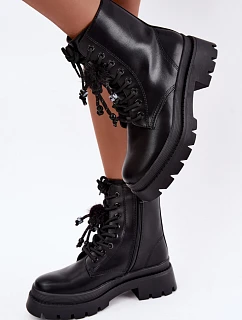 Šněrovací kotníkové boty model 232080 Step in style