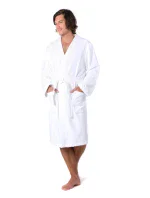 Unisex župan do sauny Kimono 1250 White - Vestis