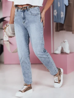 Dámske džínsové nohavice mom fit s opaskom CASUALJIN FashionStreet UY2351