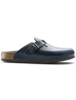 Birkenstock Boston ESD Blue dámske dreváky z prírodnej kože Narrow Narrow (0061388)