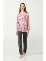 Vamp - Kvetinové dámske pyžamo 21040 - Vamp Vamp - Kvetinové dámske pyžamo 21040 - Vamp