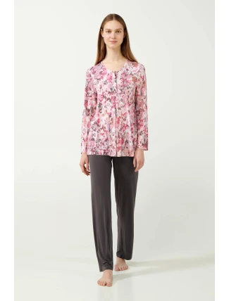 Vamp - Kvetinové dámske pyžamo 21040 - Vamp Vamp - Kvetinové dámske pyžamo 21040 - Vamp