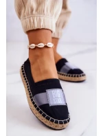 Damskie Espadryle Wsuwane Big Star JJ274963 Czarne