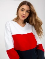 Mikina RV BL 8328.86P biela a tmavo modrá