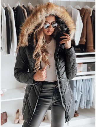 Dámska prešívaná zimná bunda SOLARIS black FashionStreet TY4007