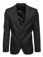 Pánske jednoradové sako čierne FashionStreet MX0626