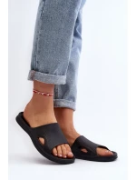 Klasyczne Klapki Damskie Czarne Juniria