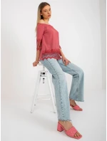 Dámska blúzka LK BZ 506188.32X tmavo ružová - FPrice