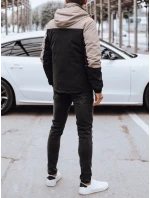 Pánska zimná bunda s kapucňou čierna FashionStreet TX4899