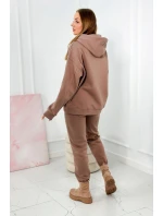 Izolovaná súprava s výšivkou Los Angeles mocca