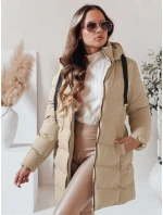 Dámska zimná bunda s kapucňou GABRIELLE beige FashionStreet TY4365