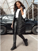 Dámska dlhá vesta LIDMAN čierna FashionStreet TY4561