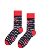 Vzorované pánske ponožky Steven art.136 Srdiečka