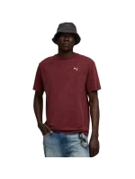 Puma Ess Elevated Relaxed Wash Tee bordová 688048 96 pánske
