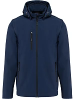 Kariban K 422 Unisex 3-vrstvová softshellová bunda s kapucňou 20.K422 tmavomodrá