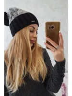 Paris fleecová čiapka K212 sivá+čierna