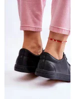 Dámske klasické kožené tenisky Black Misima