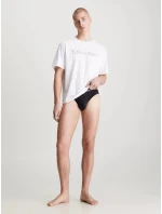 Pánske tričko na spanie S/S CREW NECK 000NM2501E 100 white - Calvin Klein