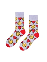 Vzorované pánske ponožky Steven art.136 Srdiečka