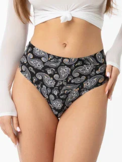 Julimex Jednoduché maxi tangá s kockovaným vzorom S-2XL