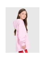 Dievčenská oversize mikina s kapucňou 4F 4FJRAW25TSWSF2429-56S