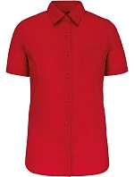 Kariban K 548 Popelínová blúzka „Judith“ s krátkymi rukávmi 20.K548 classic red Kariban K 548 Popelínová blúzka „Judith“ s krátkymi rukávmi 20.K548 classic red