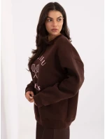 Mikina MJ BL H2519.34 tmavohnedá