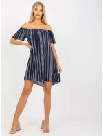 Dámske šaty D73771M30145I tmavomodré - Fresh Made