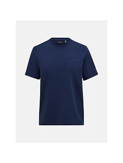 Pánske tričko PEAK PERFORMANCE M Original Small Logo Tee, farba tmavomodrá