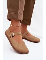 Baleríny Barefoot z přírodního semiše Zazoo 316 béžové