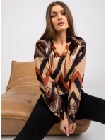 Blúzka DHJ BZ 6033 1.49P čierna a béžová