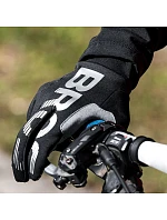 Zateplené cyklistické rukavice Rockbros, dlhé, veľkosť: XL - čierno-šedé Zateplené cyklistické rukavice Rockbros, dlhé, veľkosť: XL - čierno-šedé