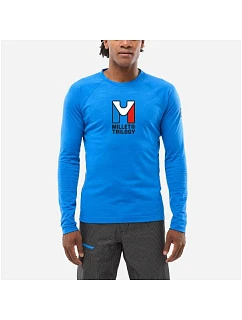 Pánske tričko MILLET Trilogy Wool Ts Ls M, modré'