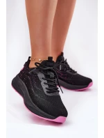 Sneakersy Buty Sportowe Damskie Na Platformie Big Star RR274523 HI-POLY SYSTEM Czarne