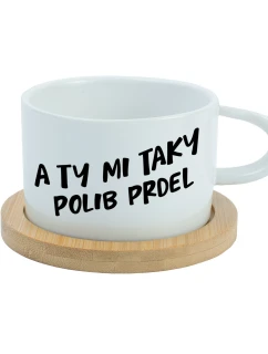 A TY MI TAKY POLIB PRDEL - bílá hrníček makronka 200 ml