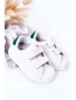 Dziecięce Tenisówki Na Rzepy Biało-Zielone California