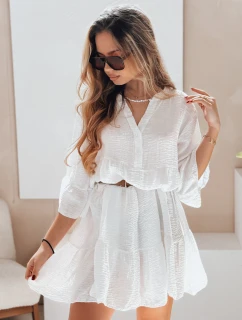 Letné mušelínové šaty LYVONNE white FashionStreet EY2613