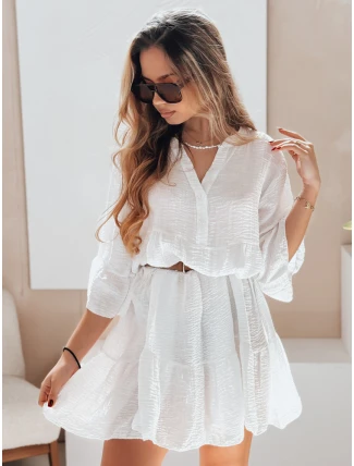 Letné mušelínové šaty LYVONNE white FashionStreet EY2613