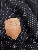 Dámska mikina bez zipsu s rebrovanými manžetami, tmavomodrá (2306)