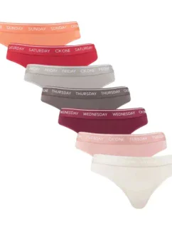 Calvin Klein Tanga 7Pk W 000QF5937E dámske