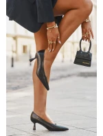 Lakierowane Czółenka Na Szpilce Czekoladowe Gavrielle