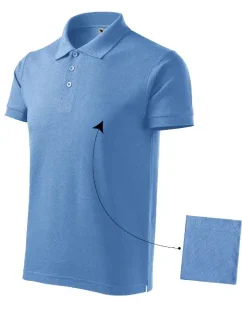 Bavlnená polokošeľa pánska nebesky modrá