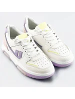 Bielo-fialové dámske športové topánky (AD-555)