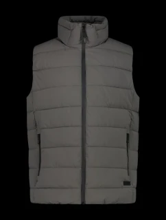 CMP Pánska zimná športová zateplená vesta bez rukávov šedá (34K0757/E910)