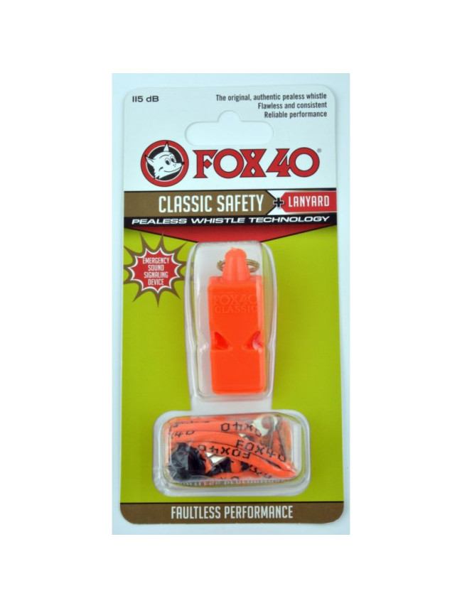 Píšťalka Fox 40 Classic + šnúra 9903-0308 oranžová