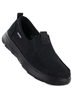 Pánske čierne slip-on topánky Vanhorn WN32302