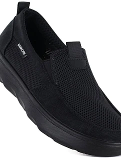 Pánske čierne slip-on topánky Vanhorn WN32302