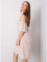 Šaty D73771M30145G bielej a červenej