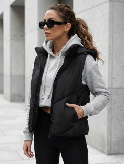 Dámska prešívaná vesta LIKEHUGS black FashionStreet TY4978